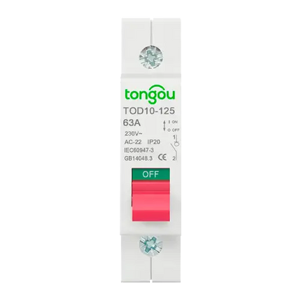 Magnetotermico 1P 230V 100A Tongou TOD10 - 125 - Tiensol