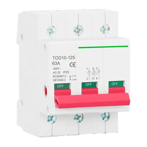 Magnetotermico 3P 400V 125A Tongou TOD10 - 125 - Tiensol