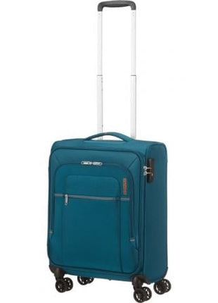 Maleta de Cabina American Tourister Crosstrack Spinner 55cm/ 55x40x20cm/ 4 Ruedas/ Marino y Naranja - Tiensol