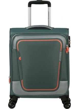 Maleta de Cabina American Tourister Pulsonic Spinner 55cm/ 55x40x23cm/ 4 Ruedas/ Verde Bosque Oscuro - Tiensol