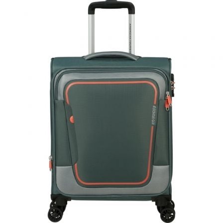 Maleta de Cabina American Tourister Pulsonic Spinner 55cm/ 55x40x23cm/ 4 Ruedas/ Verde Bosque Oscuro - Tiensol