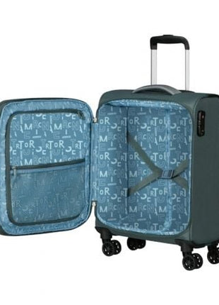 Maleta de Cabina American Tourister Pulsonic Spinner 55cm/ 55x40x23cm/ 4 Ruedas/ Verde Bosque Oscuro - Tiensol