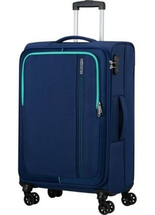 Maleta de Cabina American Tourister Sea Seeker Spinner 68cm/ 68x43x25cm/ 4 Ruedas/ Marino Combate - Tiensol