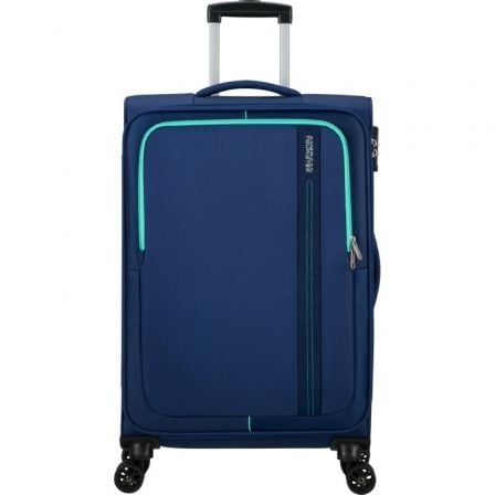 Maleta de Cabina American Tourister Sea Seeker Spinner 68cm/ 68x43x25cm/ 4 Ruedas/ Marino Combate - Tiensol