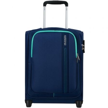 Maleta de Cabina American Tourister Sea Seeker Upright/ 45x36x20cm/ 2 Ruedas/ Marino Combate - Tiensol