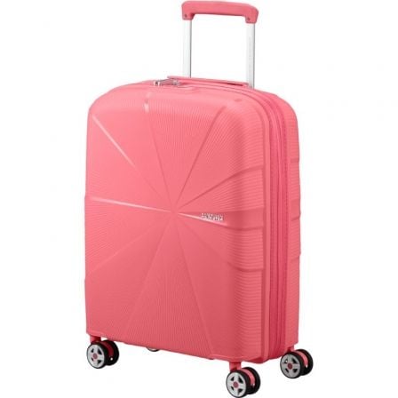 Maleta de Cabina American Tourister Starvibe Spinner 55cm/ 55x40x20cm/ 4 Ruedas/ Coral - Tiensol