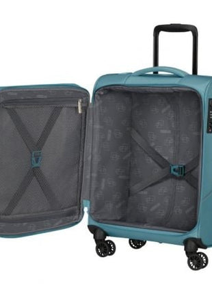 Maleta de Cabina American Tourister SummerRide Spinner 55cm/ 55x40x23cm/ 4 Ruedas/ Azul Brisa - Tiensol