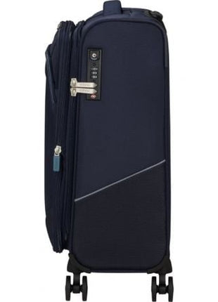 Maleta de Cabina American Tourister SummerRide Spinner 55cm/ 55x40x23cm/ 4 Ruedas/ Azul Marino - Tiensol