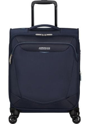 Maleta de Cabina American Tourister SummerRide Spinner 55cm/ 55x40x23cm/ 4 Ruedas/ Azul Marino - Tiensol