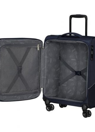 Maleta de Cabina American Tourister SummerRide Spinner 55cm/ 55x40x23cm/ 4 Ruedas/ Azul Marino - Tiensol