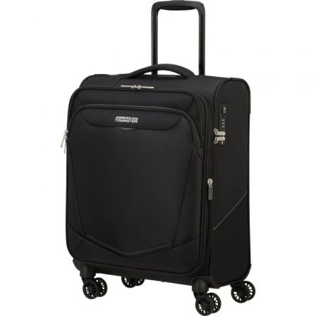 Maleta de Cabina American Tourister SummerRide Spinner 55cm/ 55x40x23cm/ 4 Ruedas/ Negra - Tiensol