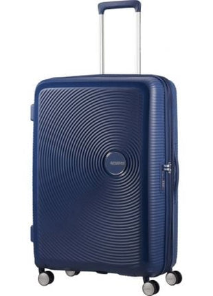 Maleta Grande American Tourister SoundBox Spinner 77cm/ 77x51.5x29.5cm/ 4 Ruedas/ Azul Marino - Tiensol