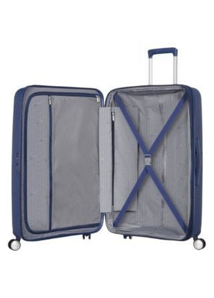 Maleta Grande American Tourister SoundBox Spinner 77cm/ 77x51.5x29.5cm/ 4 Ruedas/ Azul Marino - Tiensol