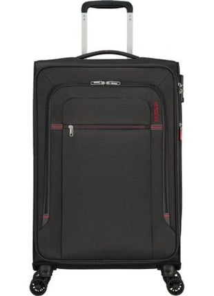 Maleta Mediana American Tourister Crosstrack Spinner Expansible 67cm/ 67.5x42x27.5cm/ 4 Ruedas/ Gris y Rojo - Tiensol