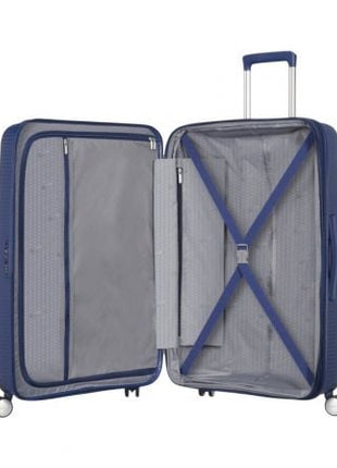 Maleta Mediana American Tourister SoundBox Spinner 67cm/ 67x46.5x29cm/ 4 Ruedas/ Azul Marino - Tiensol