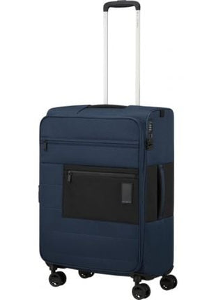 Maleta Mediana Samsonite Vaycay Spinner Expansible 66cm/ 66x43x30cm/ 4 Ruedas/ Azul Marino - Tiensol