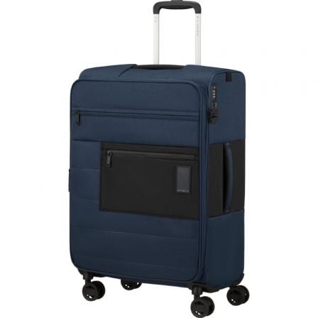 Maleta Mediana Samsonite Vaycay Spinner Expansible 66cm/ 66x43x30cm/ 4 Ruedas/ Azul Marino - Tiensol