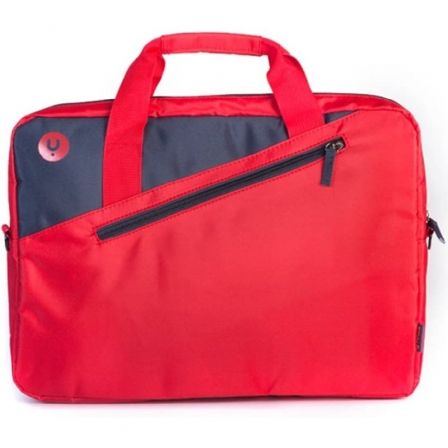 Maletín Monray Ginger para Portátiles hasta 15.6'/ Cinta para Trolley/ Rojo - Tiensol