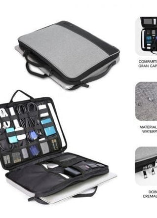 Maletín Subblim Advance Laptop Sleeve para Portátiles hasta 14'/ Gris - Tiensol