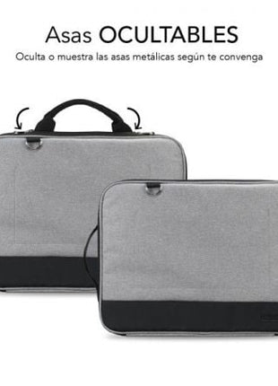 Maletín Subblim Advance Laptop Sleeve para Portátiles hasta 14'/ Gris - Tiensol