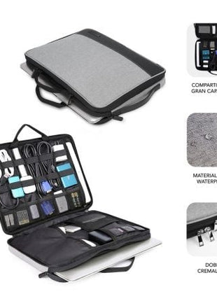 Maletín Subblim Advance Laptop Sleeve para Portátiles hasta 15.6'/ Gris - Tiensol