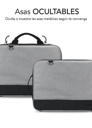 Maletín Subblim Advance Laptop Sleeve para Portátiles hasta 15.6'/ Gris - Tiensol