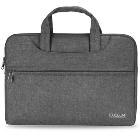 Maletín Subblim Business Laptop Sleeve para Portátiles hasta 15.6'/ Cinta para Trolley/ Gris - Tiensol