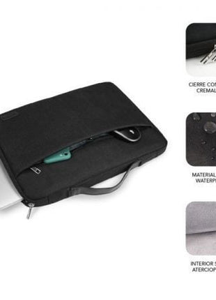 Maletín Subblim Elegant Laptop Sleeve para Portátiles hasta 15.6'/ Negro - Tiensol