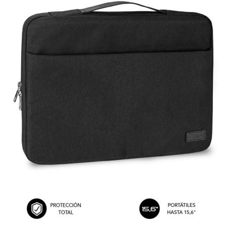 Maletín Subblim Elegant Laptop Sleeve para Portátiles hasta 15.6'/ Negro - Tiensol