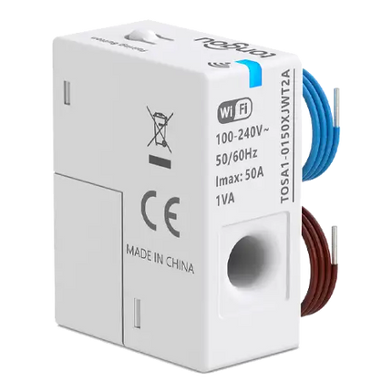 Medidor de Energía WiFi 1–50A Tongou TOSA1 con Sensor de Inducción - Protecciones Eléctricas CA