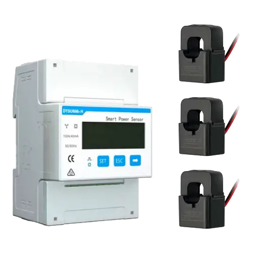 Medidor Trifásico Hoymiles DTSU666 con 3 CTs 250A RS485 - Accesorios de Inversores