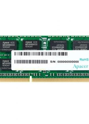 Memoria RAM Apacer 4GB/ DDR3/ 1600MHz/ 1.5V/ CL11/ SODIMM - Tiensol