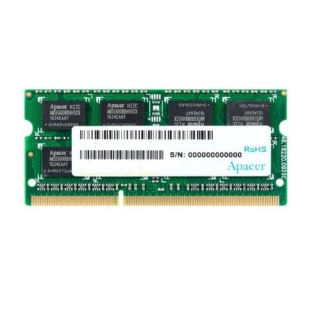 Memoria RAM Apacer 4GB/ DDR3/ 1600MHz/ 1.5V/ CL11/ SODIMM - Tiensol