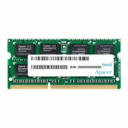 Memoria RAM Apacer 8GB/ DDR3L/ 1600MHz/ 1.35V/ CL11/ SODIMM - Tiensol