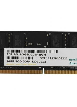 Memoria RAM Apacer ES.16G21.GSH 16GB/ DDR4/ 3200MHz/ 1.2V/ CL22/ SODIMM - Tiensol