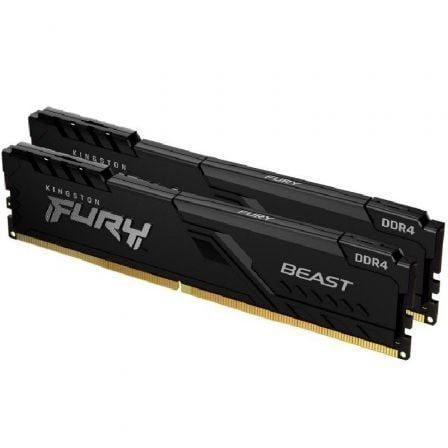 Memoria RAM Kingston FURY Beast 2 x 8GB/ DDR4/ 2666MHz/ 1.2V/ CL16/ DIMM - Tiensol