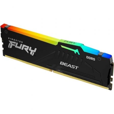 Memoria RAM Kingston FURY Beast RGB 16GB/ DDR5/ 5600MHz/ 1.25V/ CL40/ DIMM - Tiensol