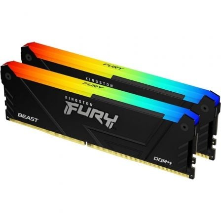 Memoria RAM Kingston FURY Beast RGB 2 x 16GB/ DDR4/ 3200MHz/ 1.35V/ CL16/ DIMM - Tiensol