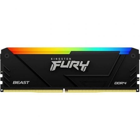 Memoria RAM Kingston FURY Beast RGB 8GB/ DDR4/ 3200MHz/ 1.35V/ CL16/ DIMM - Tiensol