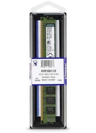 Memoria RAM Kingston ValueRAM 8GB/ DDR3/ 1600MHz/ 1.5V/ CL11/ DIMM - Tiensol