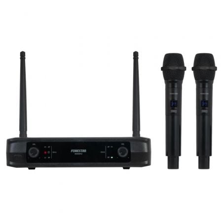 Micrófono Inalámbrico Doble Mano UHF Fonestar SONAIR - 2M/ Incluye Receptor - Tiensol