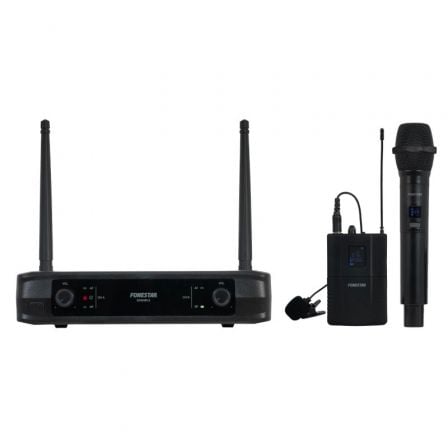 Micrófono Inalámbrico Doble Mano y Petaca UHF Fonestar SONAIR - 2MP/ Incluye Receptor - Tiensol