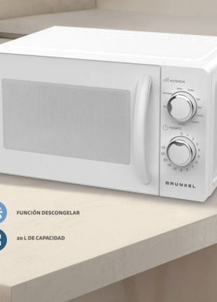 Microondas Grunkel MW - 20MI/ 700W/ Capacidad 20L/ Blanco - Tiensol