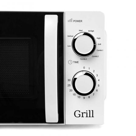 Microondas Orbegozo MIG 2130/ 700W/ Capacidad 20L/ Función Grill/ Blanco - Tiensol