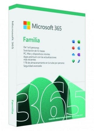 Microsoft Office 365 Familia/ 6 Usuario/ 1 Año/ 5 Dispositivos - Tiensol