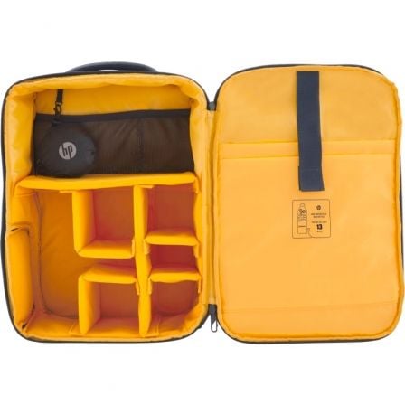 Mochila HP 6M5S3AA Creator para Portátiles hasta 16.1'/ Azul Marino y Amarillo - Tiensol