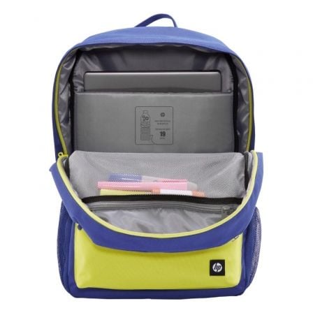 Mochila HP Campus 7J596AA para Portátiles hasta 15.6'/ Azul y Lima - Tiensol