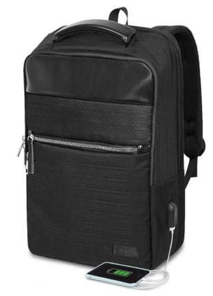 Mochila Subblim Business V2 AP Backpack para Portátiles hasta 15.6'/ Puerto USB/ Negra - Tiensol