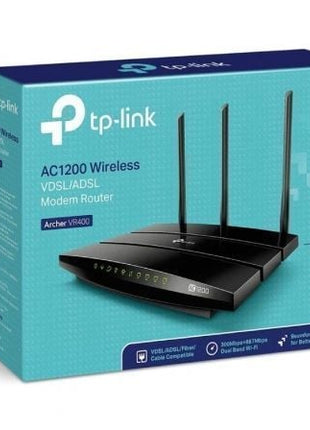 Módem Router Inalámbrico TP - Link Archer VR400 1200Mbps/ 2.4GHz 5GHz/ 3 Antenas/ WiFi 802.11ac/n/a/ - b/g/n - Tiensol