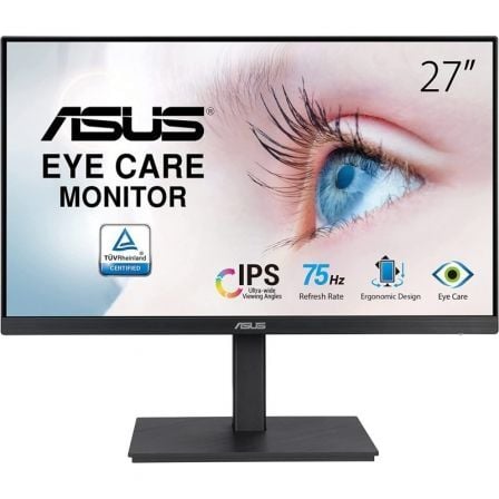 Monitor Asus VA27EQSB 27'/ Full HD/ Multimedia/ Regulable en altura/ Negro - Tiensol